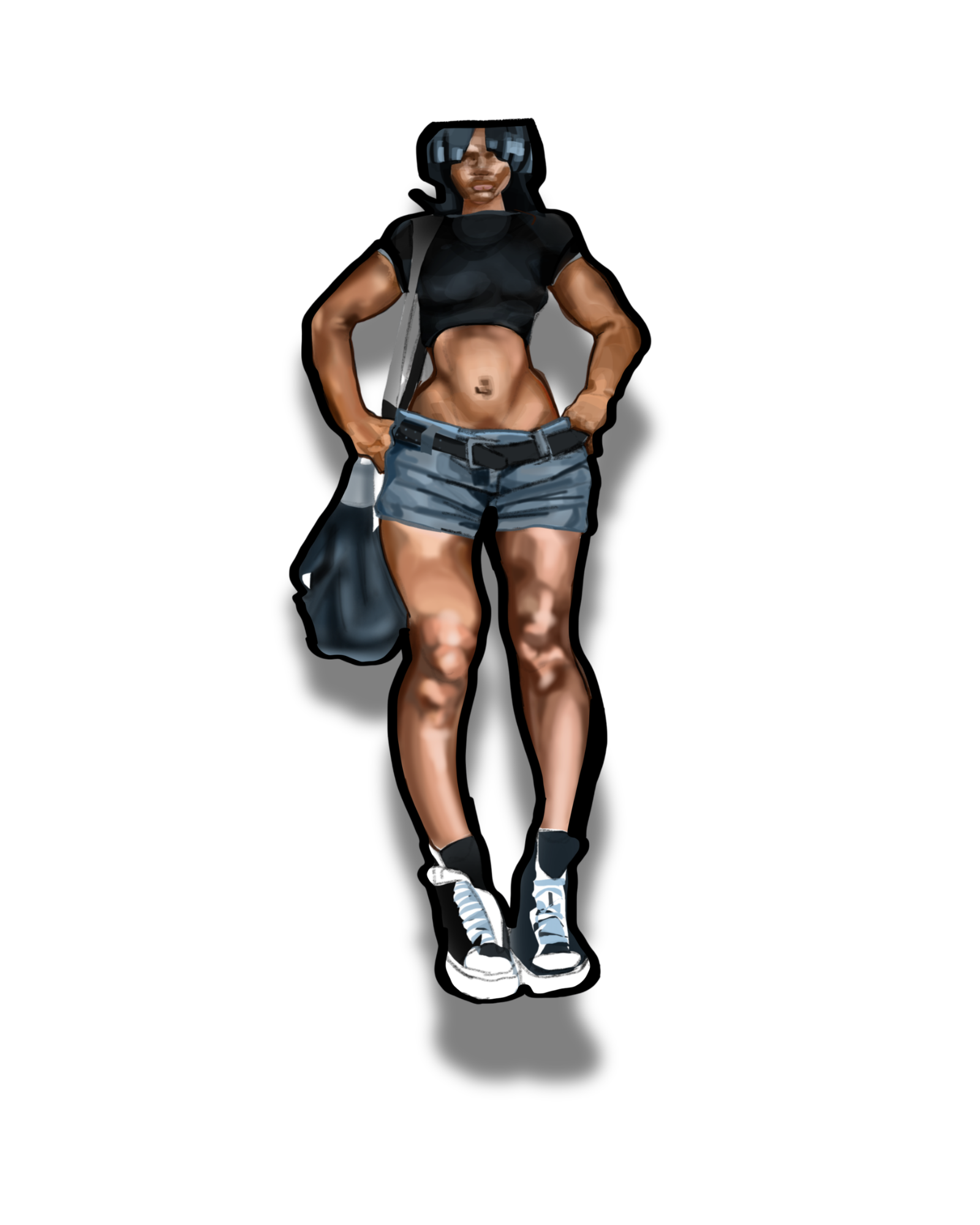 Fashion girls sticker pack (2pc)